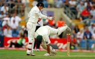 Image result for Inzamam falling over the stumps